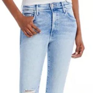 Mother Denim Crop Step Fray in Love in a Boat size 29